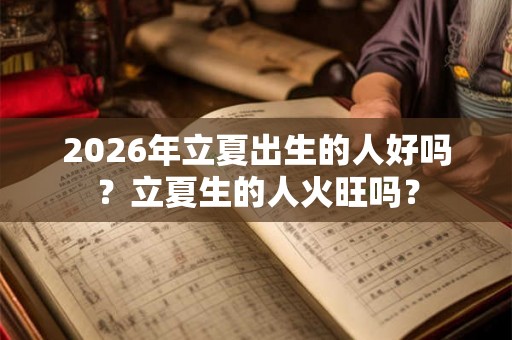 2026年立夏出生的人好吗？立夏生的人火旺吗？