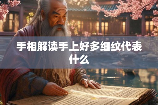 手相解读手上好多细纹代表什么