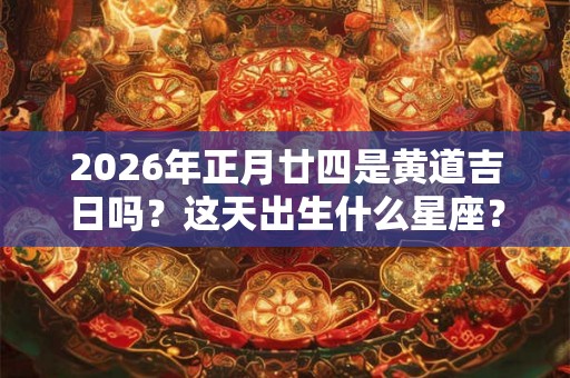 2026年正月廿四是黄道吉日吗?这天出生什么星座? 2026年正月廿四是黄道吉日吗?这天出生什么星座?