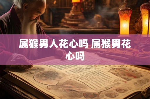 属猴男人花心吗 属猴男花心吗