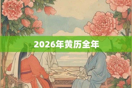 2026年黄历全年
