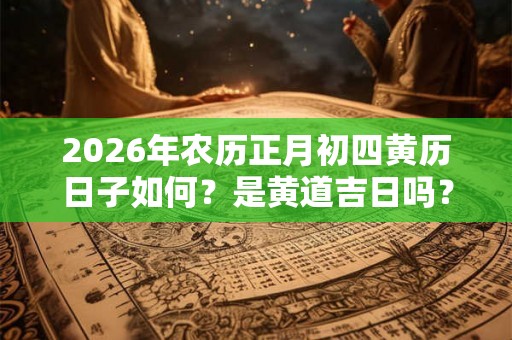 2026年农历正月初四黄历日子如何？是黄道吉日吗？
