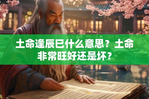 土命逢辰巳什么意思？土命非常旺好还是坏？