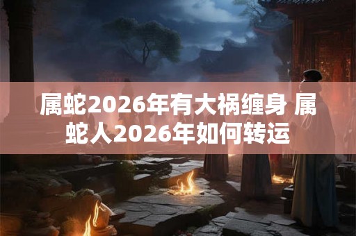 属蛇2026年有大祸缠身 属蛇人2026年如何转运