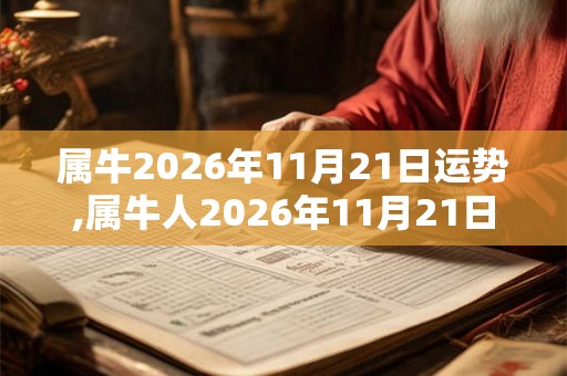 属牛2026年11月21日运势,属牛人2026年11月21日财运,生肖牛2026年11月21日运势