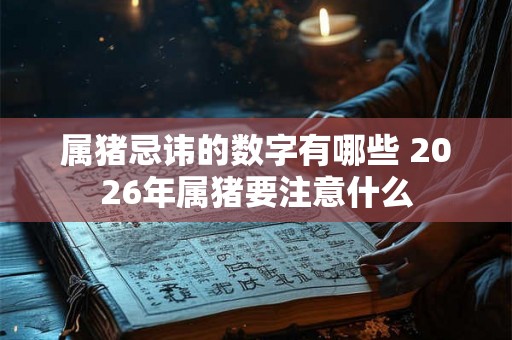 属猪忌讳的数字有哪些 2026年属猪要注意什么 属猪忌讳的数字有哪些 2026年属猪要注意什么