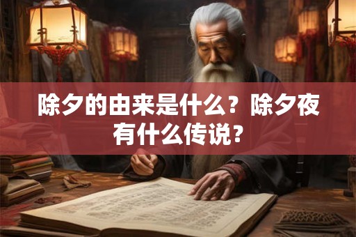 除夕的由来是什么？除夕夜有什么传说？