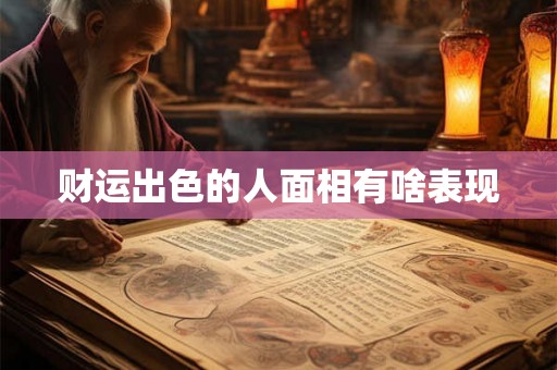 财运出色的人面相有啥表现