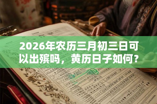 2026年农历三月初三日可以出殡吗,黄历日子如何? 2026年农历三月初三日可以出殡吗,黄历日子如何?