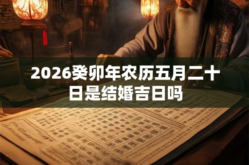 2026癸卯年农历五月二十日是结婚吉日吗