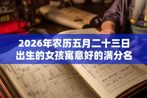 2026年农历五月二十三日出生的女孩寓意好的满分名字推荐