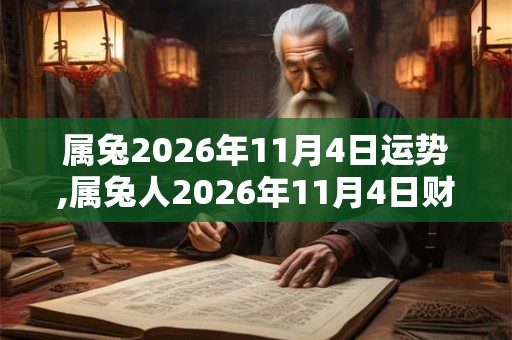 属兔2026年11月4日运势,属兔人2026年11月4日财运,生肖兔2026年11月4日运势