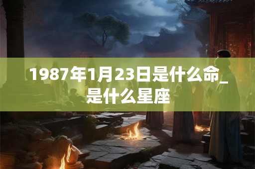 1987年1月23日是什么命_是什么星座 1987年1月23日是什么命_是什么星座