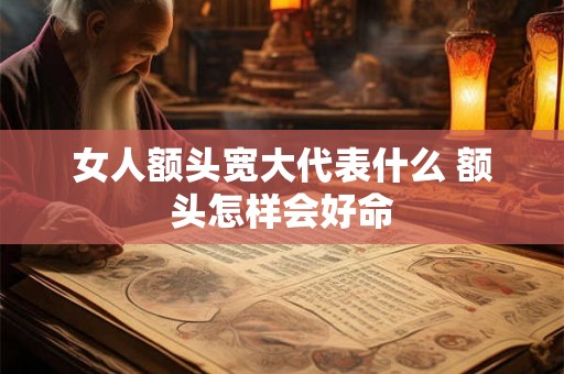 女人额头宽大代表什么 额头怎样会好命