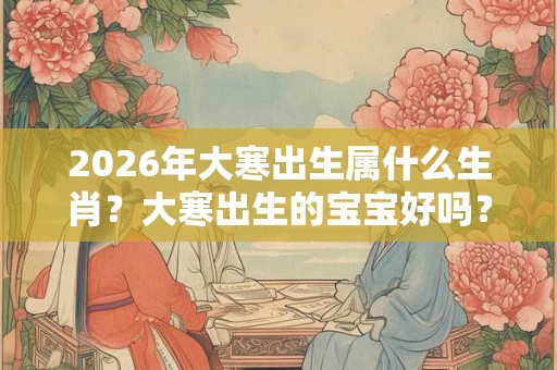 2026年大寒出生属什么生肖？大寒出生的宝宝好吗？