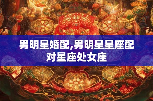 男明星婚配,男明星星座配对星座处女座