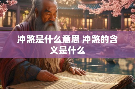 冲煞是什么意思 冲煞的含义是什么