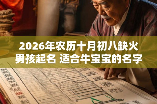 2026年农历十月初八缺火男孩起名 适合牛宝宝的名字