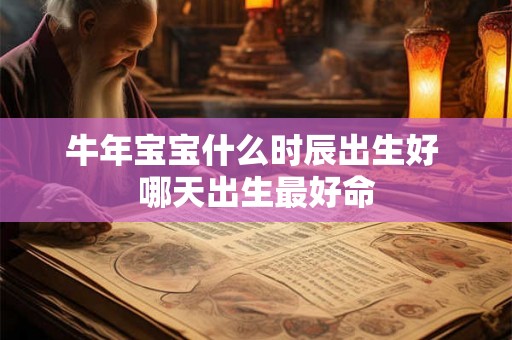 牛年宝宝什么时辰出生好 哪天出生最好命 牛年宝宝什么时辰出生好 哪天出生最好命