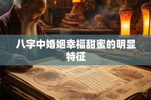 八字中婚姻幸福甜蜜的明显特征