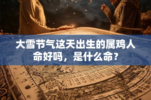 大雪节气这天出生的属鸡人命好吗，是什么命？