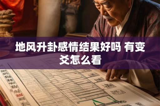 地风升卦感情结果好吗 有变爻怎么看