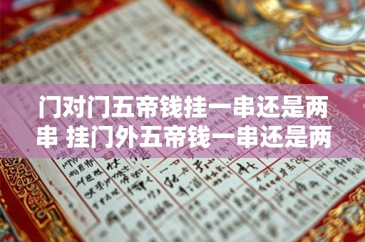 门对门五帝钱挂一串还是两串 挂门外五帝钱一串还是两串 门对门五帝钱挂一串还是两串 挂门外五帝钱一串还是两串