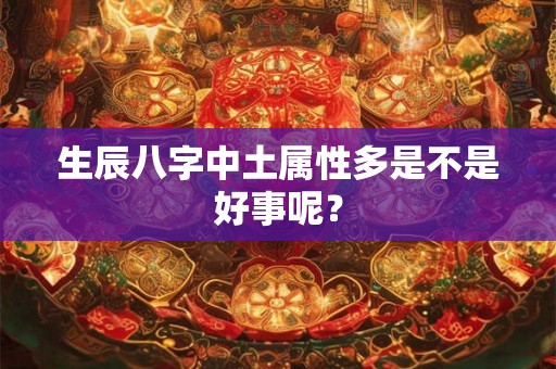 生辰八字中土属性多是不是好事呢? 生辰八字中土属性多是不是好事呢?