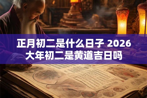 正月初二是什么日子 2026大年初二是黄道吉日吗 正月初二是什么日子 2026大年初二是黄道吉日吗
