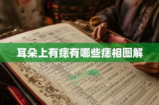 耳朵上有痣有哪些痣相图解