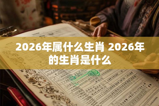 2026年属什么生肖 2026年的生肖是什么 2026年属什么生肖 2026年的生肖是什么