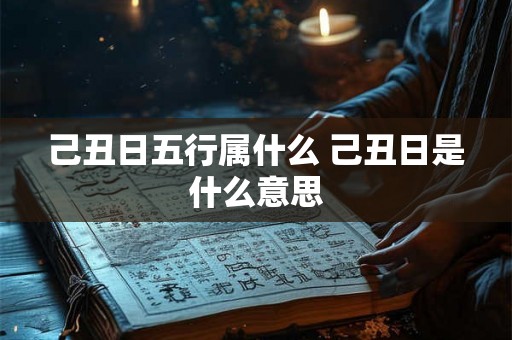 己丑日五行属什么 己丑日是什么意思 己丑日五行属什么 己丑日是什么意思