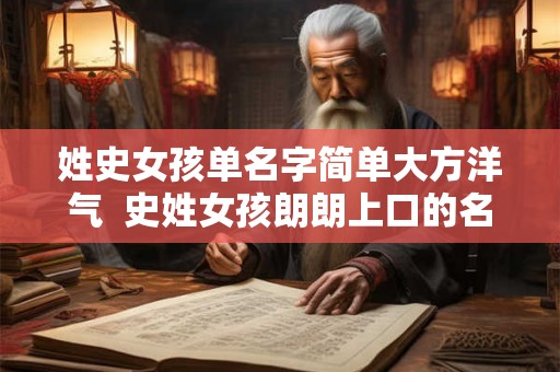 姓史女孩单名字简单大方洋气  史姓女孩朗朗上口的名字