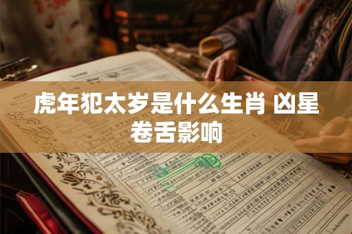 虎年犯太岁是什么生肖 凶星卷舌影响