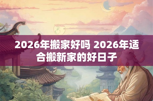 2026年搬家好吗 2026年适合搬新家的好日子 2026年搬家好吗 2026年适合搬新家的好日子