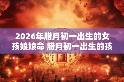 2026年腊月初一出生的女孩娘娘命 腊月初一出生的孩子有哪些说法