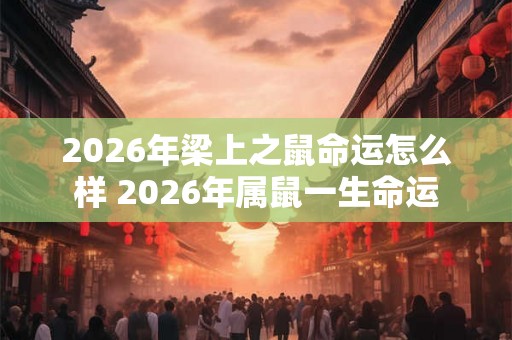 2026年梁上之鼠命运怎么样 2026年属鼠一生命运