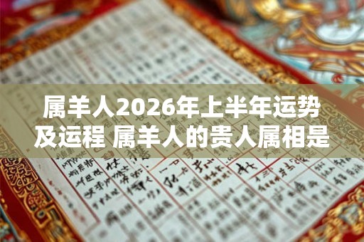 属羊人2026年上半年运势及运程 属羊人的贵人属相是谁 属羊人2026年上半年运势及运程 属羊人的贵人属相是谁