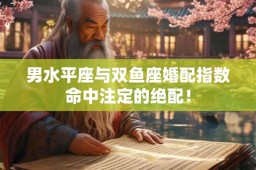 男水平座与双鱼座婚配指数命中注定的绝配！
