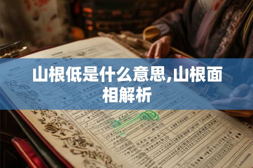 山根低是什么意思,山根面相解析