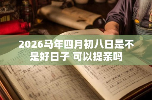 2026马年四月初八日是不是好日子 可以提亲吗