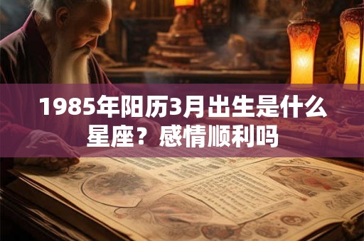 1985年阳历3月出生是什么星座?感情顺利吗 1985年阳历3月出生是什么星座?感情顺利吗