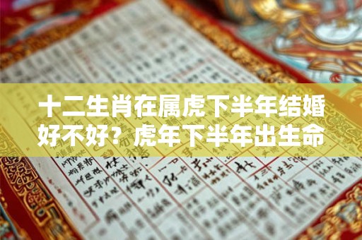 十二生肖在属虎下半年结婚好不好？虎年下半年出生命好吗？