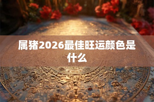 属猪2026最佳旺运颜色是什么