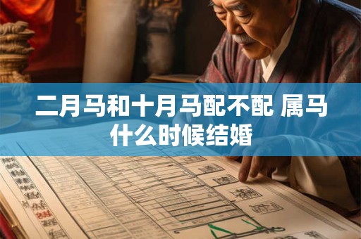 二月马和十月马配不配 属马什么时候结婚 二月马和十月马配不配 属马什么时候结婚