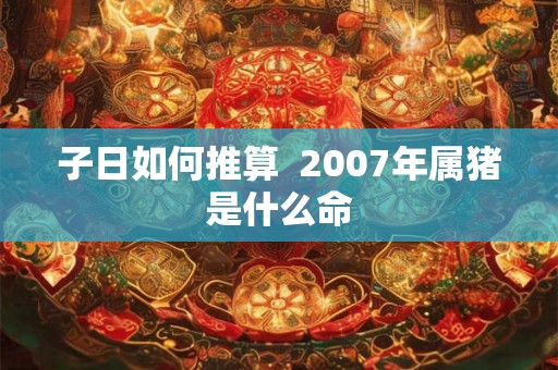 子日如何推算  2007年属猪是什么命