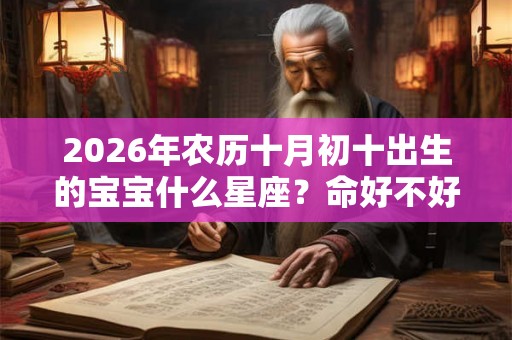 2026年农历十月初十出生的宝宝什么星座？命好不好？