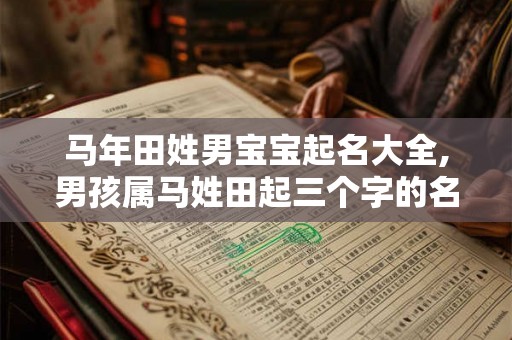 马年田姓男宝宝起名大全,男孩属马姓田起三个字的名