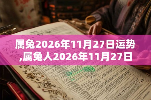 属兔2026年11月27日运势,属兔人2026年11月27日财运,生肖兔2026年11月27日运势