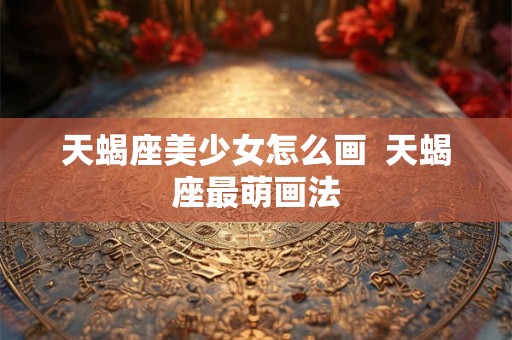 天蝎座美少女怎么画  天蝎座最萌画法